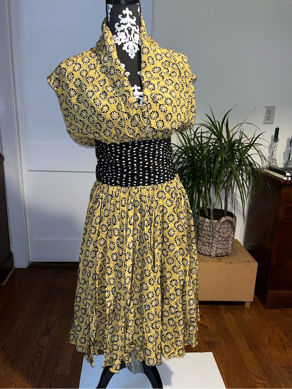Archival Christian Lacroix Pure Silk Mixed-Print Dress — Collector piece 6080
